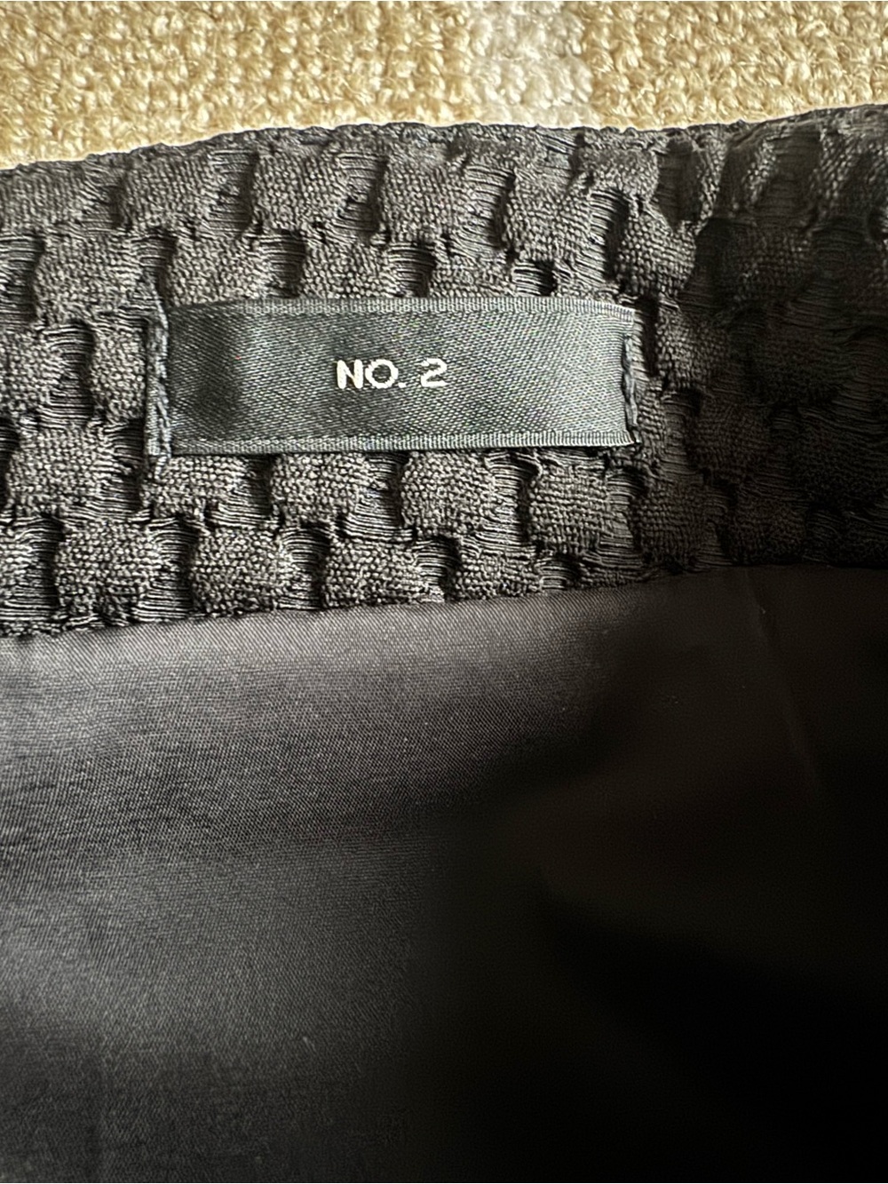 J. Crew No. 2 Black Textured Pencil Skirt Classic Office Workwear Size 4 - Picture 7 of 10